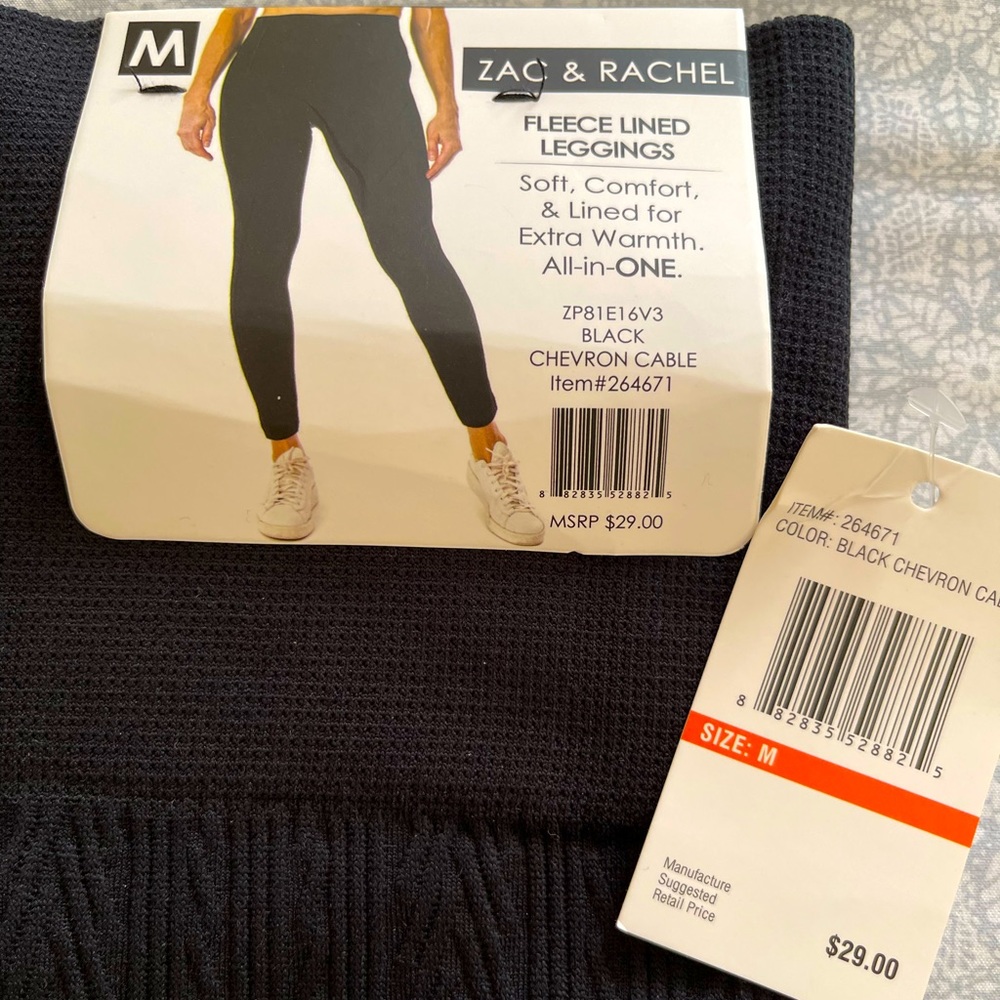 Fleece lined leggings -new